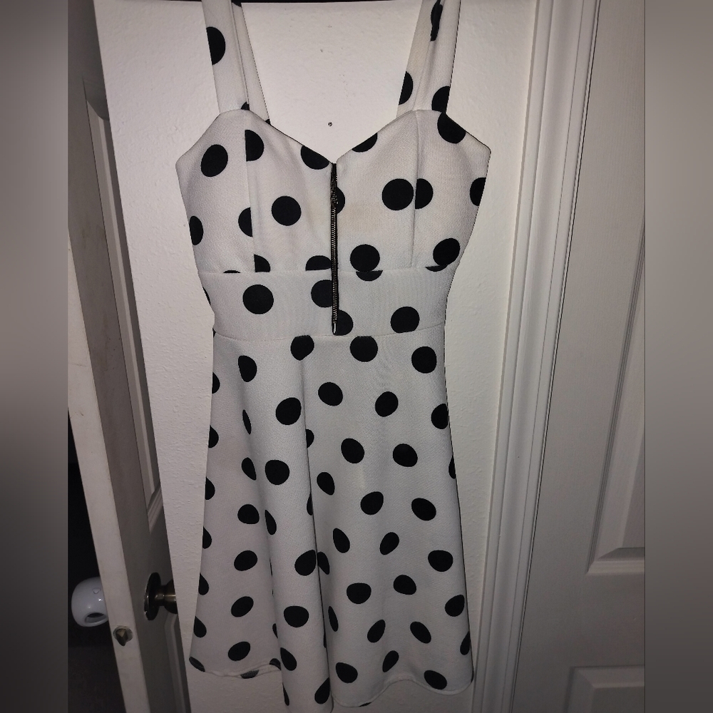Polka Dot Sleeveless Dress